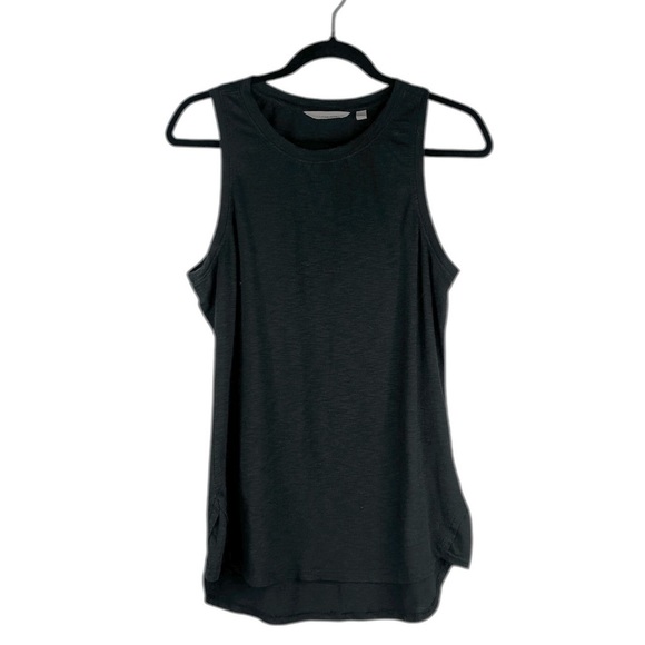 Athleta Tops - Athleta Black Cotton Blend Yoga Running Pilates Gym Workout Athletic Tank Top M
